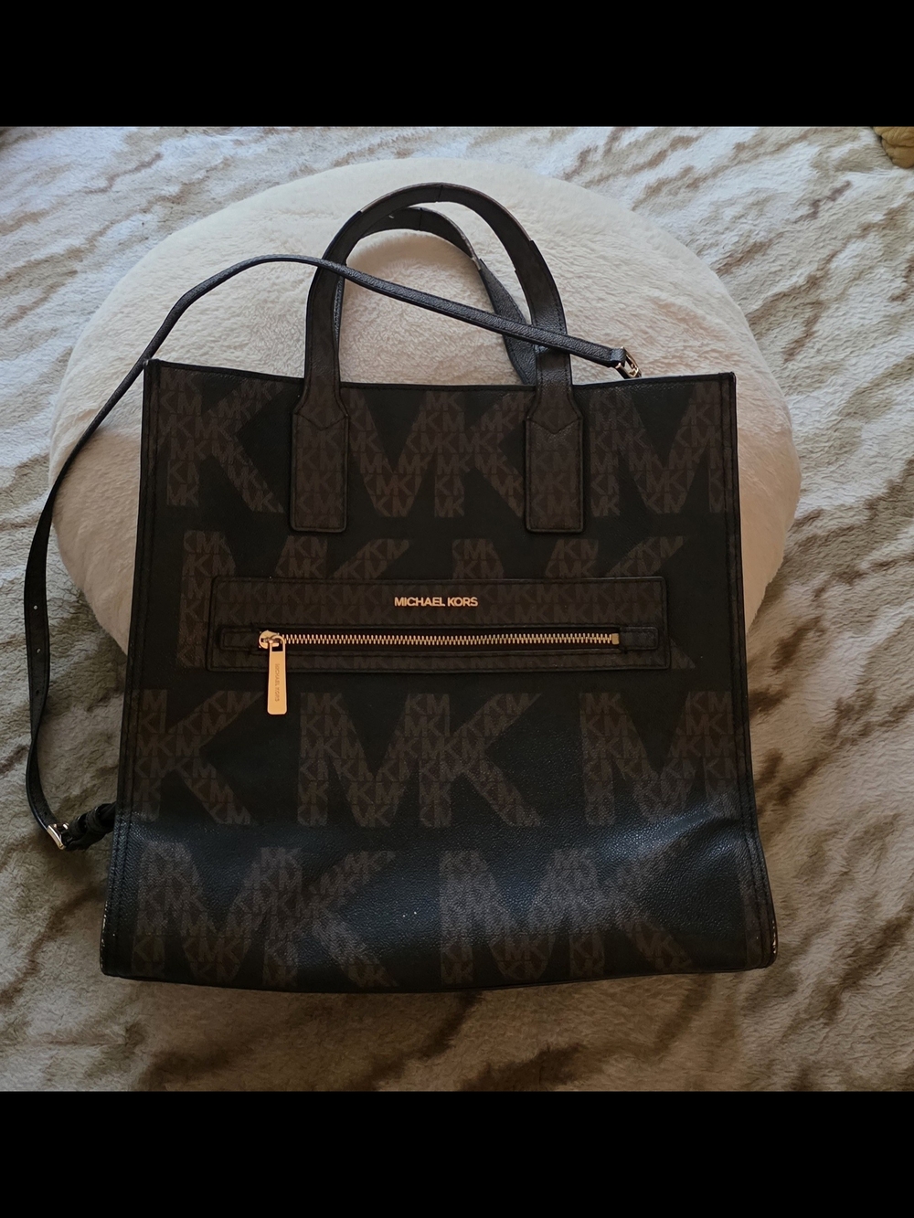 Michael Kors Black Logo Tote Bag